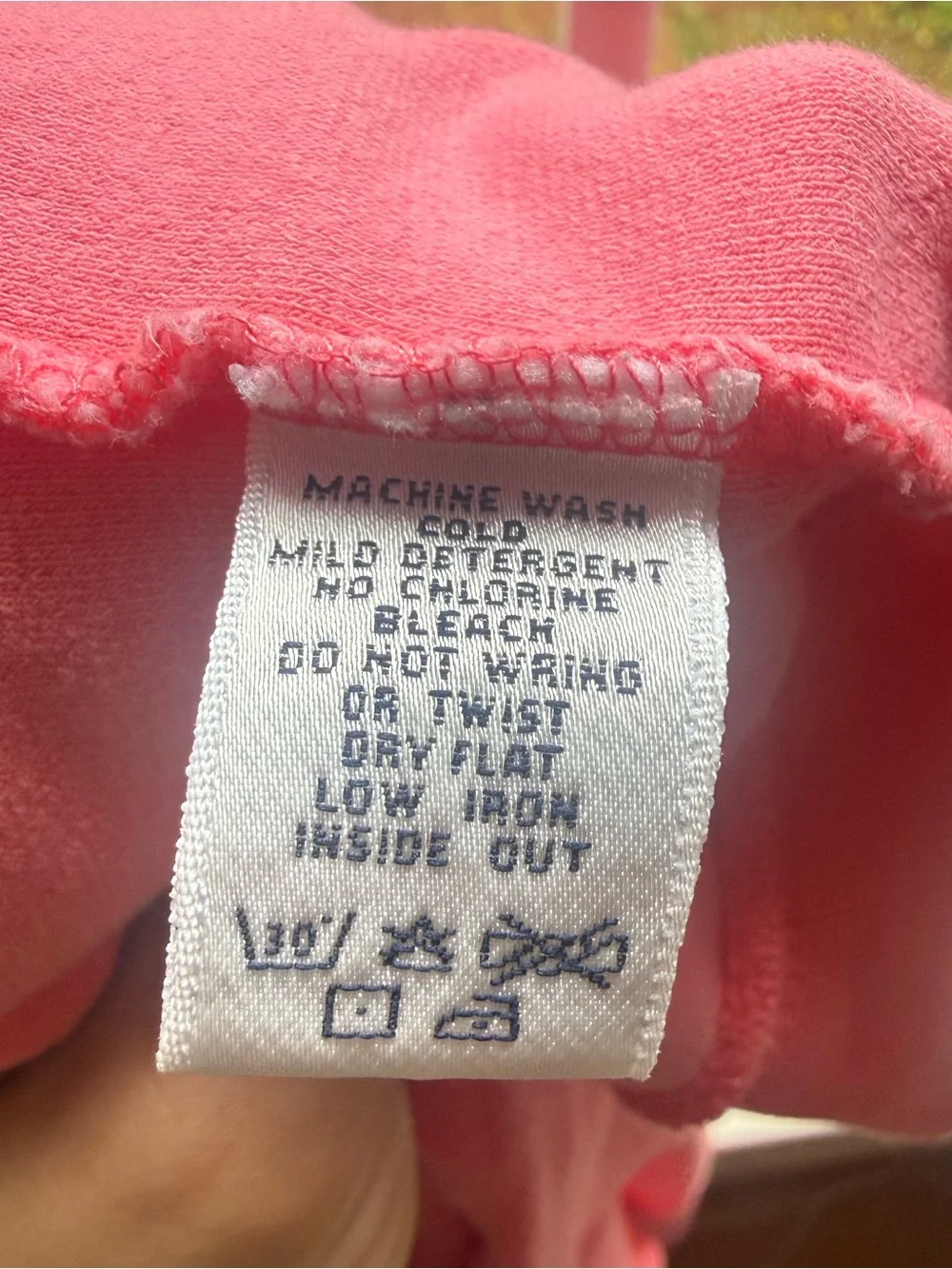 Vintage Lilly Pulitzer Pink Terry Cloth Zip Hoodie Palm Tree Logo Size M - Picture 5 of 11